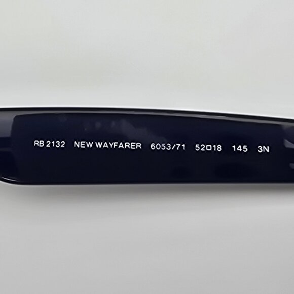 Ray-Ban RB2132 6053/71 Wayfarer Color Mix Matte Blue Sunglasses Frame w/ Case - Picture 8 of 16